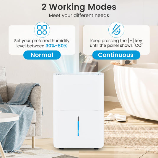 94.5 Pints Dehumidifier for 6000 Sq.Ft Large Rooms, Basement, Bathroom