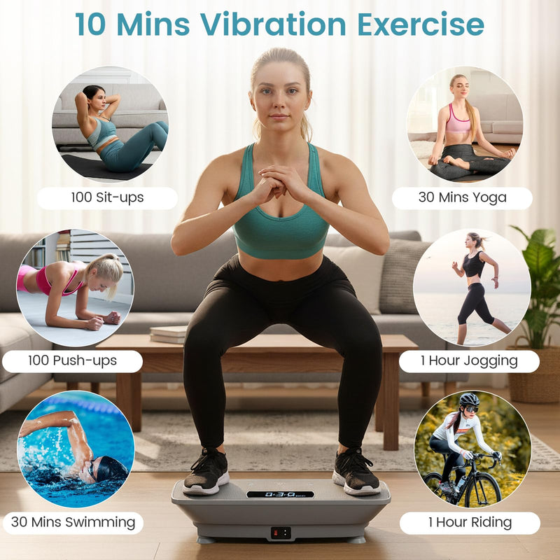 Load image into Gallery viewer, Goplus Vibration Plate Exercise Machine, Vibrating Platform w/Gravity Sensor, Remote, Bluetooth
