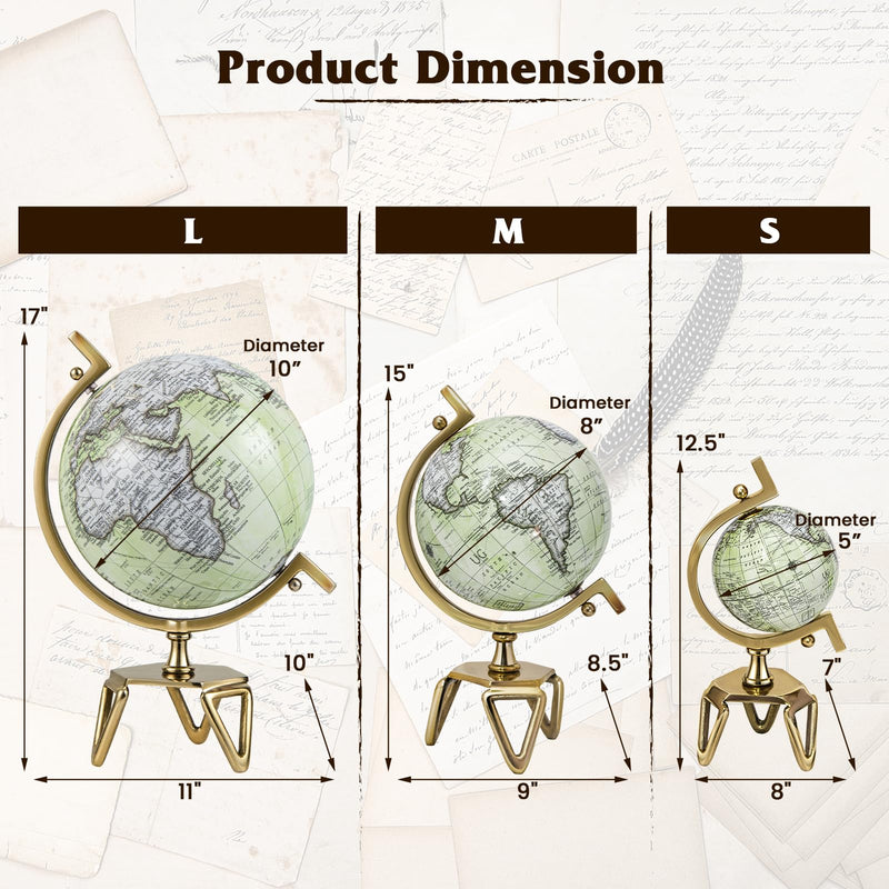 Load image into Gallery viewer, Goplus World Globe, Dia 5/8/10 Inch Educational Geographic Globe
