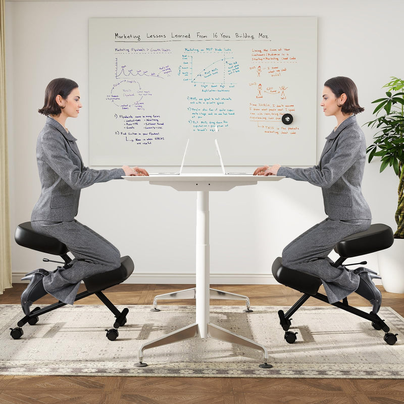 Load image into Gallery viewer, Goplus Upholstered Kneeling Chair with 4 Lockable Universal Wheels
