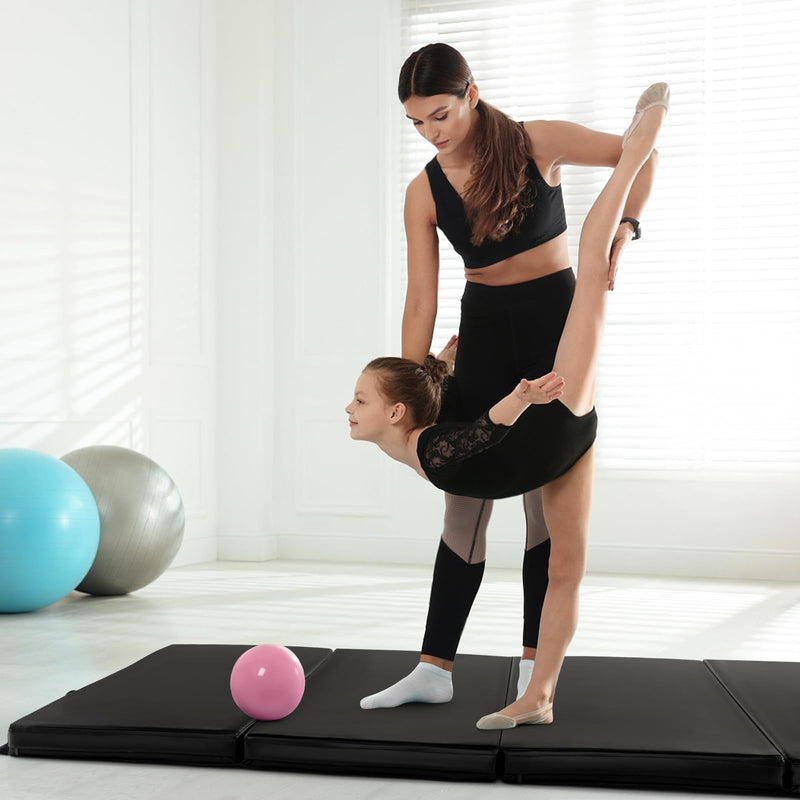 Load image into Gallery viewer, Folding Tumbling Mat with Carry Handles, Hook &amp; Loop Fasteners - Goplus

