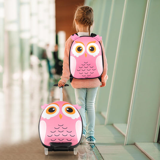 Goplus 2PC Kids Carry On Luggage Set, 16
