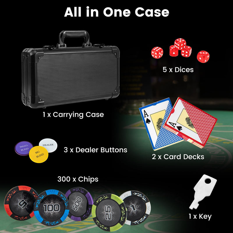 Load image into Gallery viewer, Goplus Poker Chip Set, 300 PCS/500 PCS 14 Gram Clay Poker Chips
