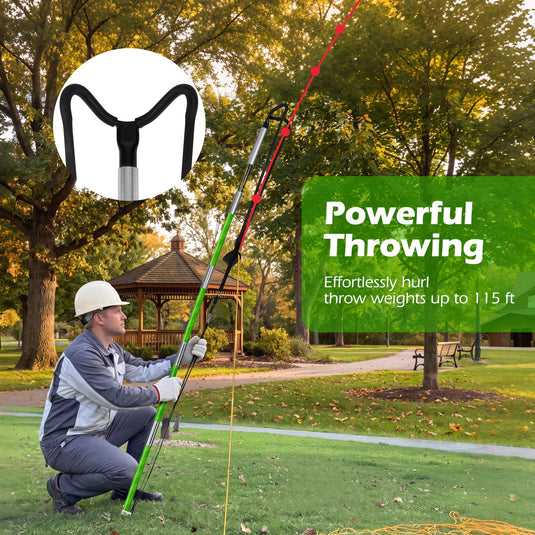 Goplus Arborist Throw Line Launcher Rope Launcher for Tree Work