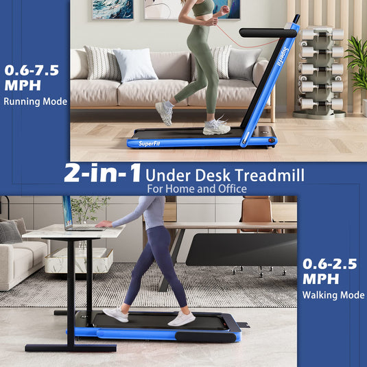 Goplus 2 in 1 Under Desk Treadmill