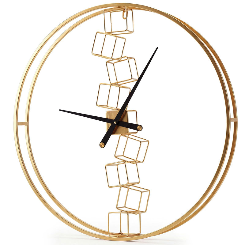 Load image into Gallery viewer, Goplus 27" Nordic Style Big Metal Wall Clock Battery-Operated Wall Decoration for Living Room
