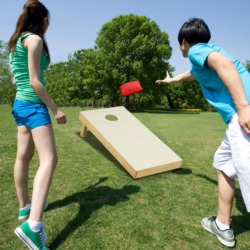 Load image into Gallery viewer, Goplus Solid Wood Corn Hole Game Board Includes 8 Bean Bags
