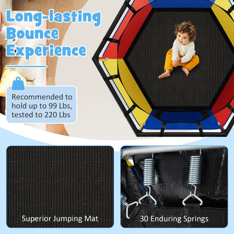 Load image into Gallery viewer, Goplus 48&quot; Recreational Trampoline for Kids with Safety Enclosure Net

