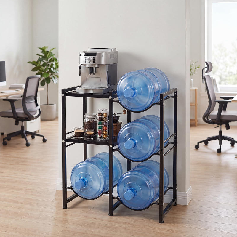 Load image into Gallery viewer, Goplus 3-Tier 5 Gallon Water Jug Holder with Shelves (Small Top Sheld)
