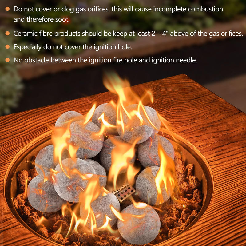 Load image into Gallery viewer, Goplus 15 PCS Ceramic Fiber Fire Balls
