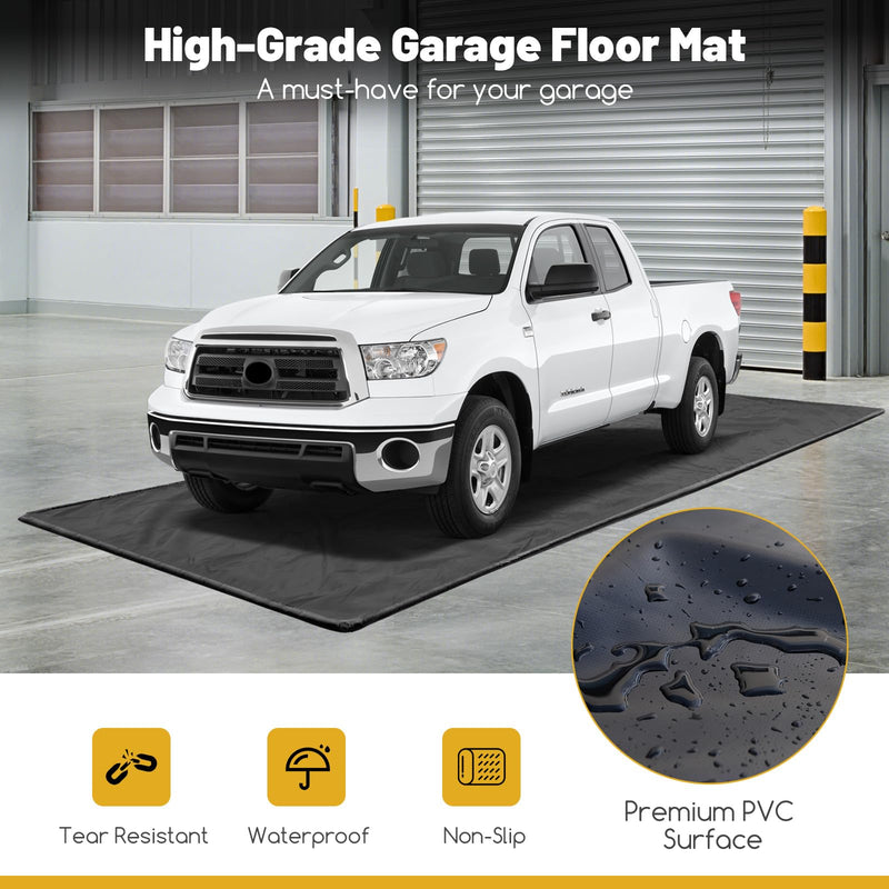 Load image into Gallery viewer, Goplus Garage Floor Mat, 22’ x 9’ Garage Mat for Under Car, Waterproof Protection from Snow Rain Mud
