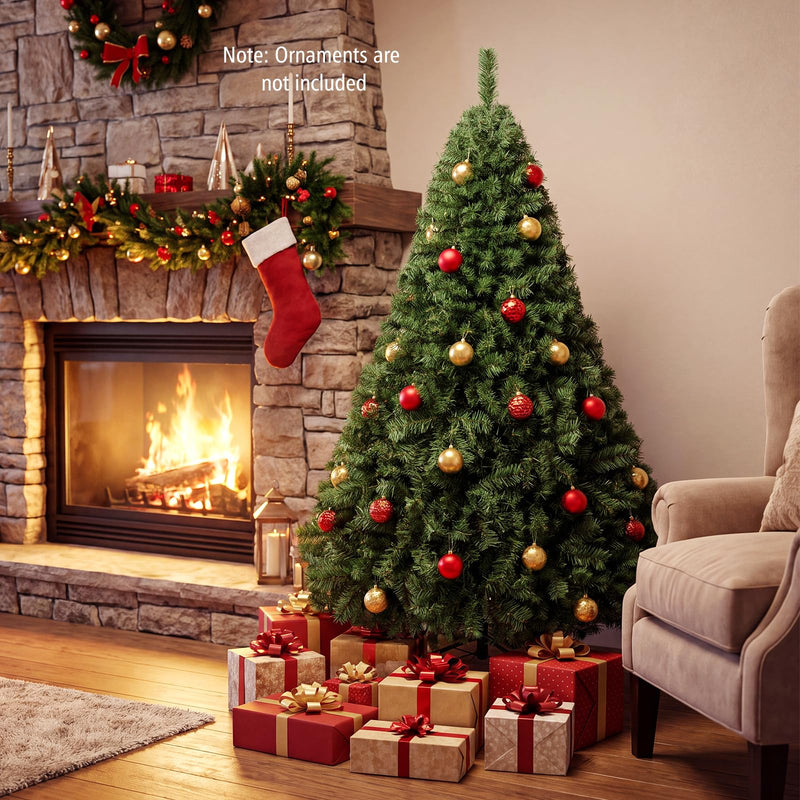 Load image into Gallery viewer, Goplus 5 FT Artificial Christmas Tree | Unlit Xmas Tree with 519 Full Branch Tips &amp; Folding Metal Stand
