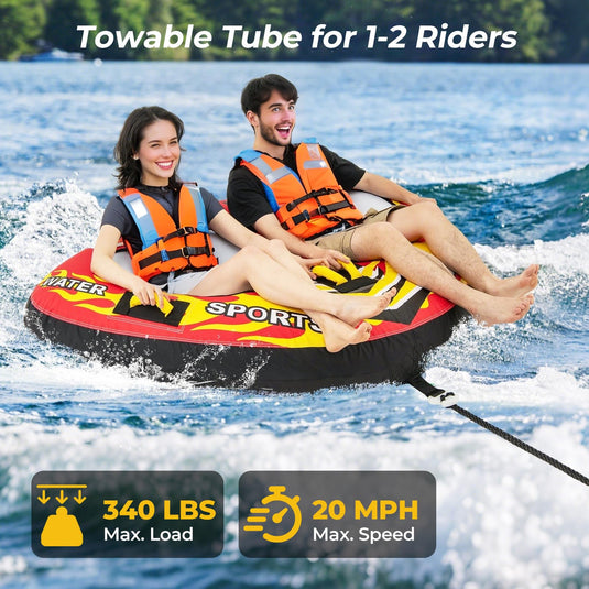 1-2 Person Inflatable Boat Tube with Quick Connector