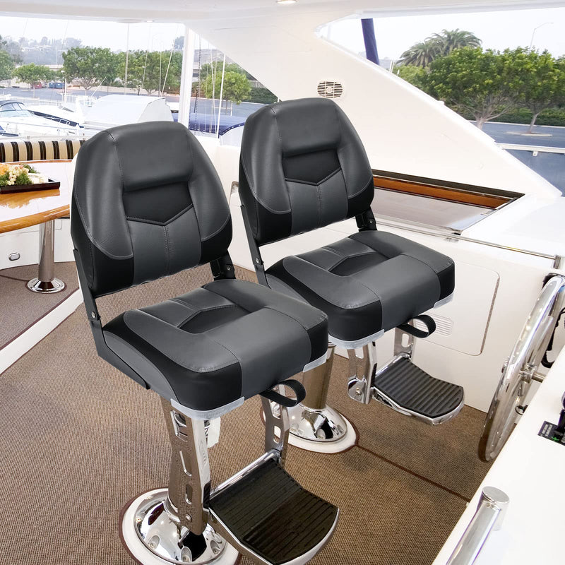 Load image into Gallery viewer, Folding Boat Seats, Low-Back Boat Seat, 2 Packs
