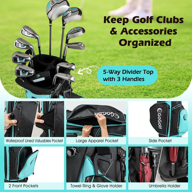 Load image into Gallery viewer, Goplus Complete Golf Club Set for Women | 12 Pieces Right Hand Ladies&#39; Golf Clubs
