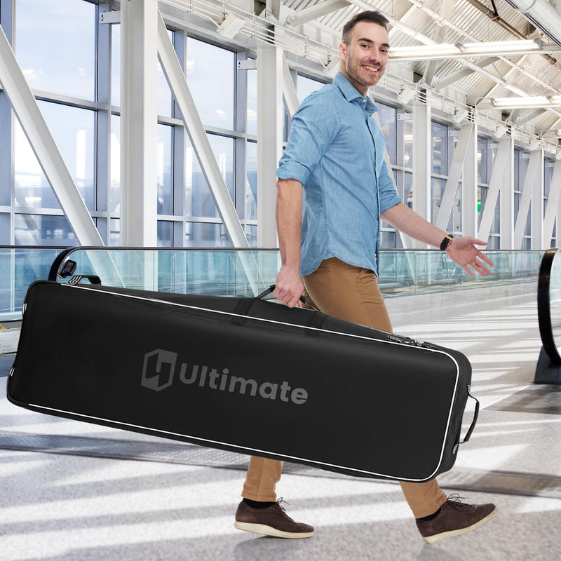 Load image into Gallery viewer, Goplus Golf Travel Bag with Wheels, Portable Golf Club Travel Bag with 3 Pull Handles
