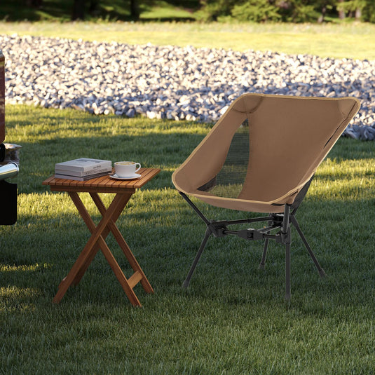 Goplus Ultralight Folding Backpacking Chair for Adults with Aluminum Frame 330 lbs Capacity