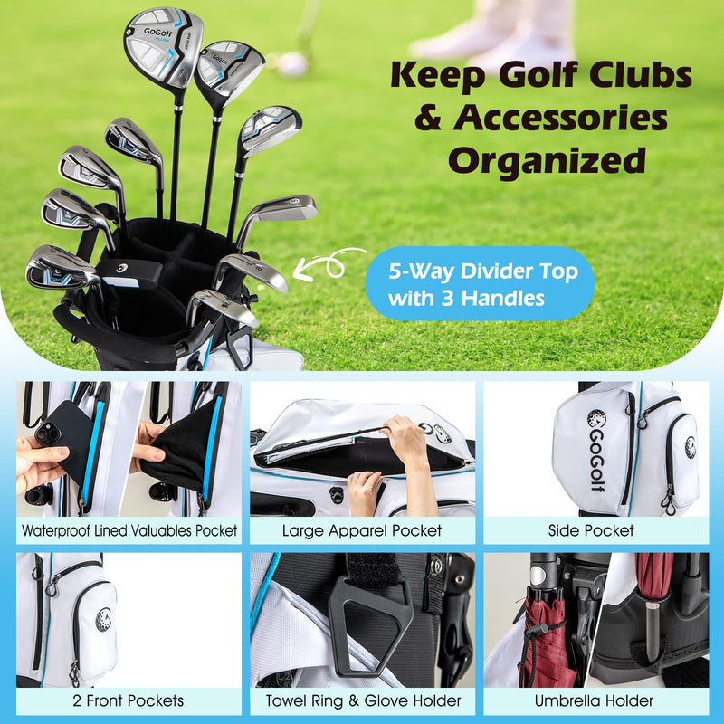 Load image into Gallery viewer, Goplus 12 Pieces Right Hand Golf Clubs Complete Golf Club Set for Men
