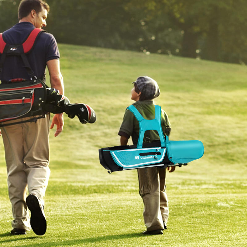 Load image into Gallery viewer, Goplus Junior Complete Golf Club Set for Kids, Right Hand Golf Clubs with Stand Bag, Rain Hood
