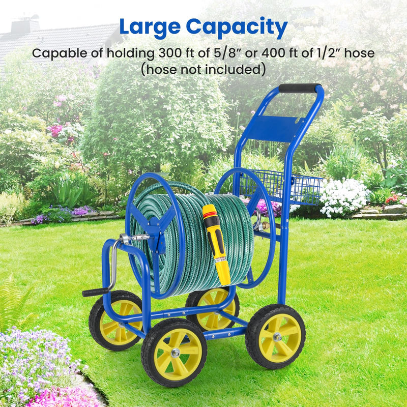 Load image into Gallery viewer, Goplus Garden Hose Reel Cart | 300 FT of 5/8&quot; Large Capacity
