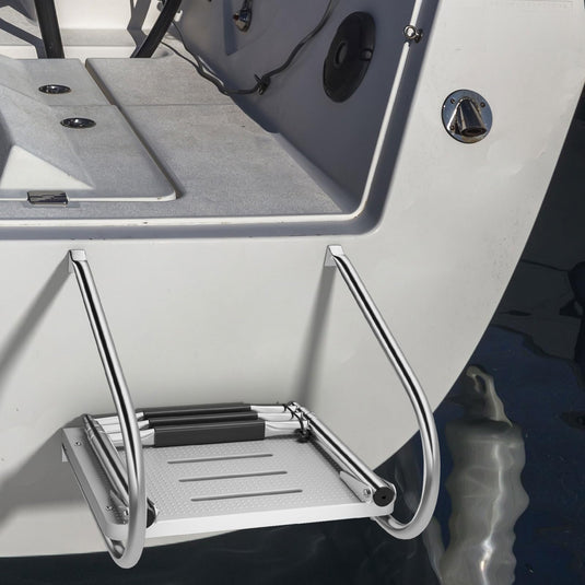 Goplus 3-Step Swim Platform Boat Ladder