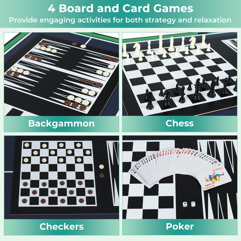 Load image into Gallery viewer, Goplus 10-in-1 Combination Multi Game Table Set for Game Night
