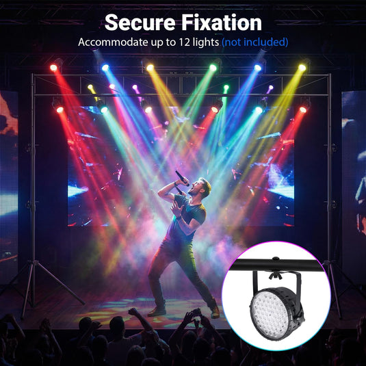 Goplus Lighting Truss System with 12 Lights Hold 110LBS Capacity