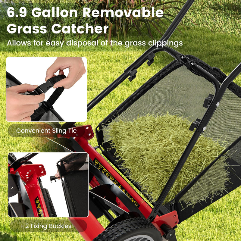 Load image into Gallery viewer, Goplus 16 Inch Manual Lawn Mower for Yard, Garden
