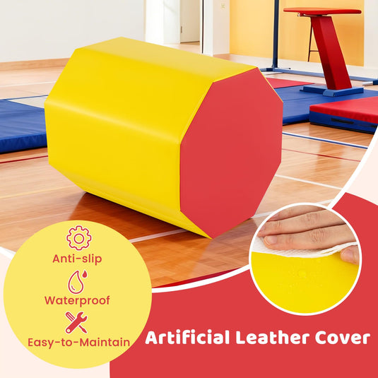 Goplus 24.5” x 26” Octagon Gymnastics Mat for Cheerleading & Martial Arts