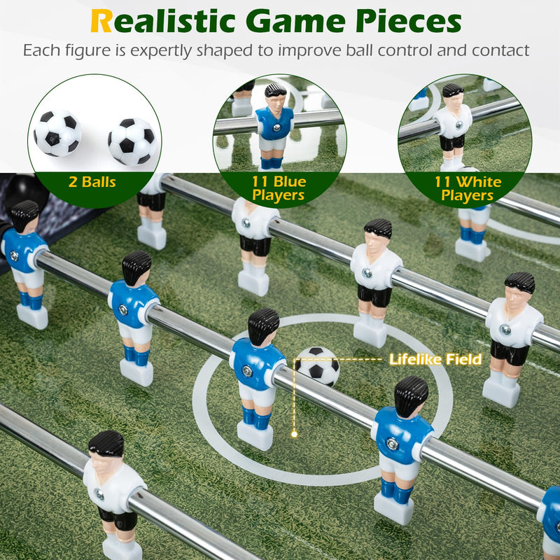 Load image into Gallery viewer, Goplus 54 Inch Full Size Foosball Table with 2 Balls 22 Players and Ergonomic Handles
