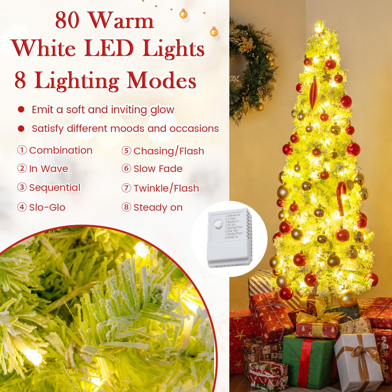 Load image into Gallery viewer, Goplus 5FT / 6FT / 7FT Whimsical Christmas Tree | Bendable Grinchs Xmas Tree
