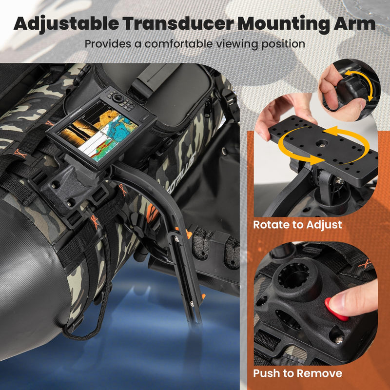 Load image into Gallery viewer, Goplus Inflatable Float Tube, Fishing Belly Boat with Fish Ruler, Pump, Storage Bag
