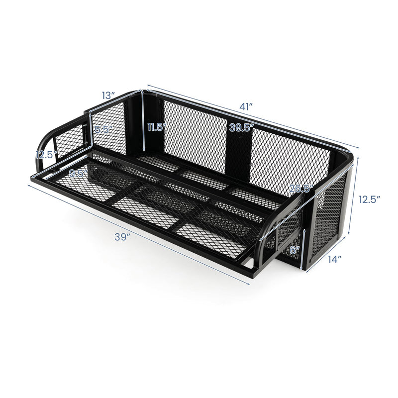 Load image into Gallery viewer, Goplus Heavy Duty Luggage Carrier with Metal Mesh Frame ATV/UTV Cargo Basket
