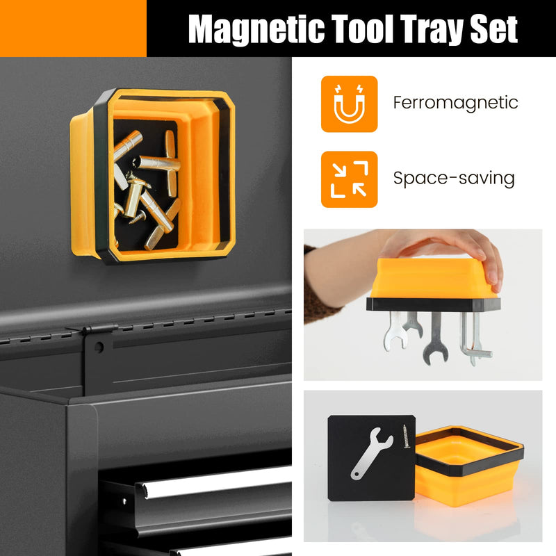 Load image into Gallery viewer, Goplus 4 Pack Collapsible Silicone Parts Bowls for Small Parts
