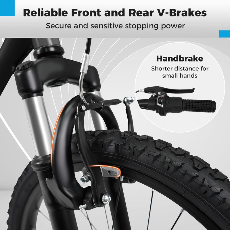 Load image into Gallery viewer, Goplus 20/24 Inch Kids Mountain Bike w/ 6-Speed Drivetrain &amp; Suspension Fork
