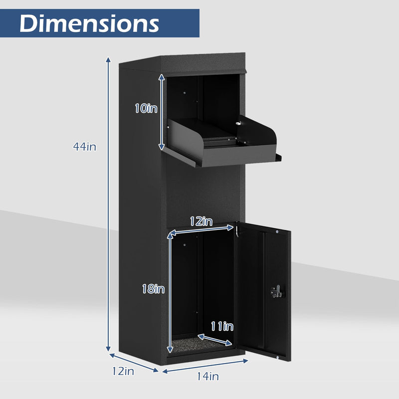 Load image into Gallery viewer, Goplus Galvanized Steel Parcel Drop Boxes with Lock
