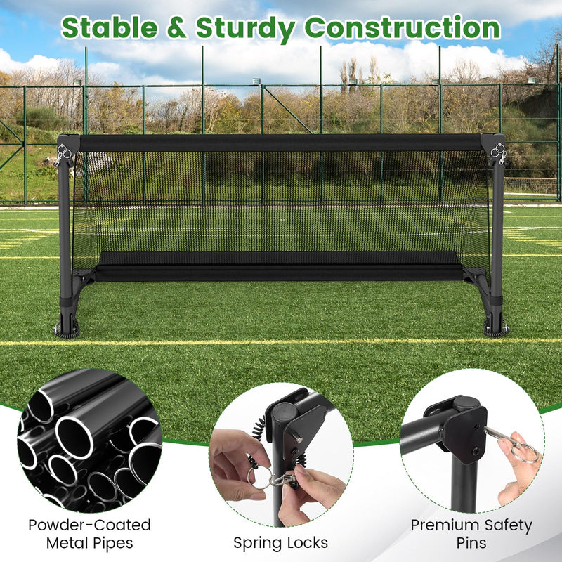 Load image into Gallery viewer, Goplus Portable Toddler Soccer Net with Metal Frame &amp; Ground Stakes
