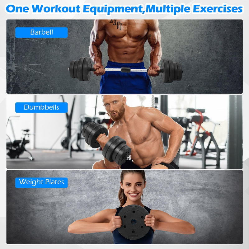 Load image into Gallery viewer, 66 Lbs Fitness Dumbbell Weight Set with Adjustable Weight Plates and Handle
