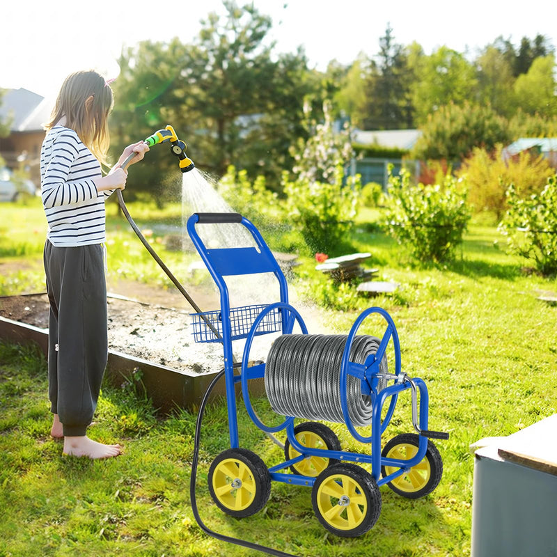 Load image into Gallery viewer, Goplus Garden Hose Reel Cart | 300 FT of 5/8&quot; Large Capacity

