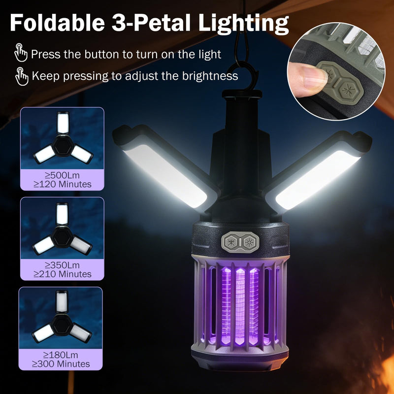 Load image into Gallery viewer, Goplus Outdoor Trap with Foldable Camping Lantern USB-C Rechargeable Electric Night Light
