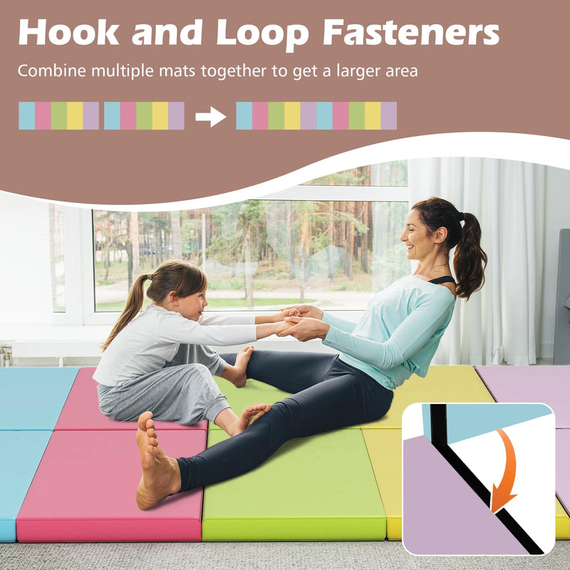 Load image into Gallery viewer, Goplus Gymnastics Mat, 6.6&#39;x2.5&#39; 5-Panel Folding Tumbling Mat w/Carrying Handles
