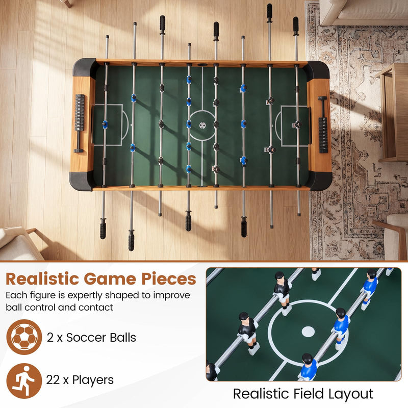 Load image into Gallery viewer, Goplus 47" Competition Full Size Soccer Game Table with 22 Players 2 Balls
