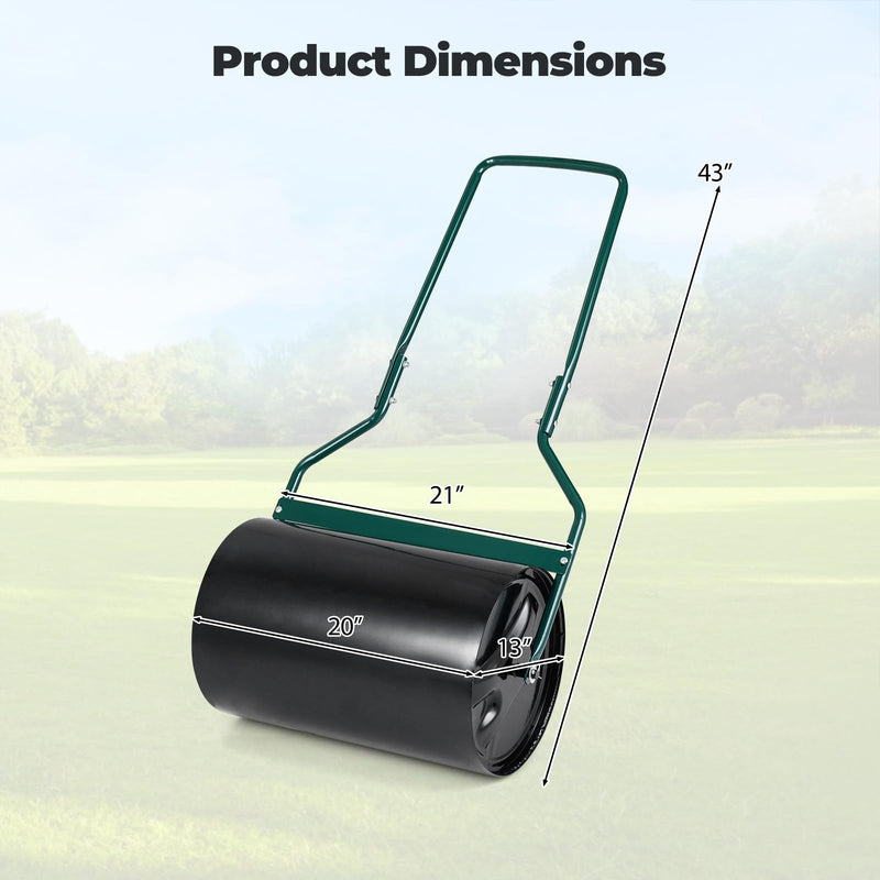 Load image into Gallery viewer, Goplus 12 Gallon Water/Sand Filled Garden Drum Roller w/U-Shape Handle
