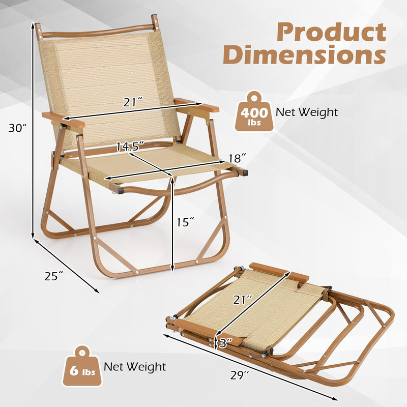Load image into Gallery viewer, Goplus Lightweight Beach Chairs with Aluminum Frame Support 400 LBS
