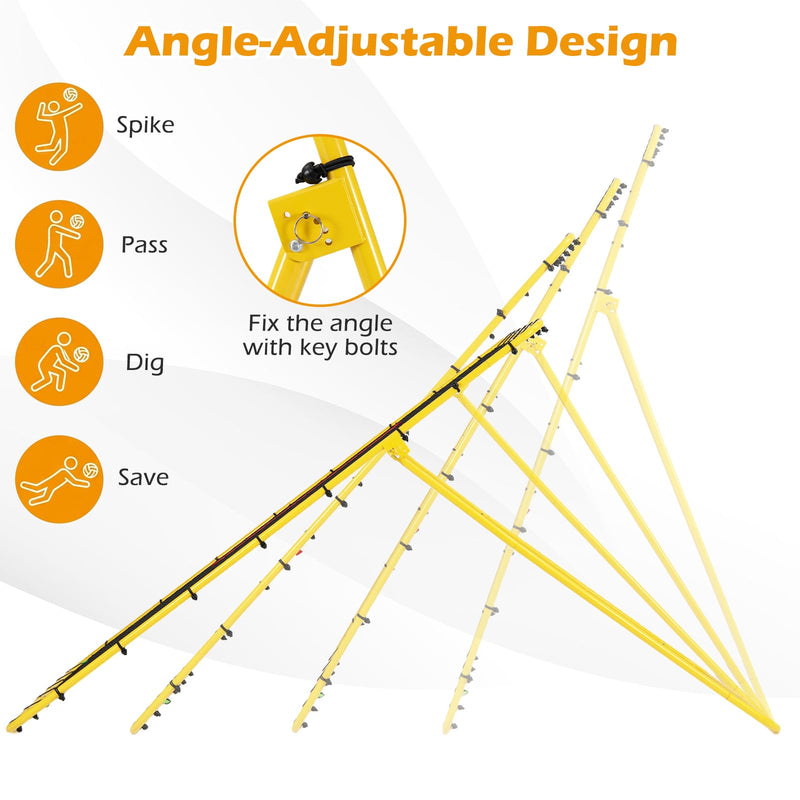 Load image into Gallery viewer, Goplus 7x4 FT Volleyball Rebounder Net with 4 Adjustable Angles
