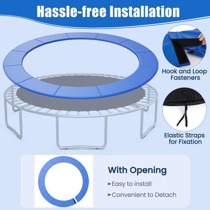 Load image into Gallery viewer, Goplus 14FT Water-Resistant Universal Round Trampoline Accessories Safety Pad
