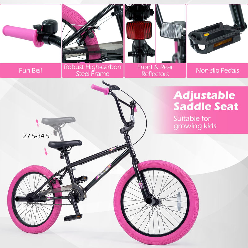 Load image into Gallery viewer, Goplus Freestyle BMX Bike 20" Trick Bicycle w/ 360 Degree Steering
