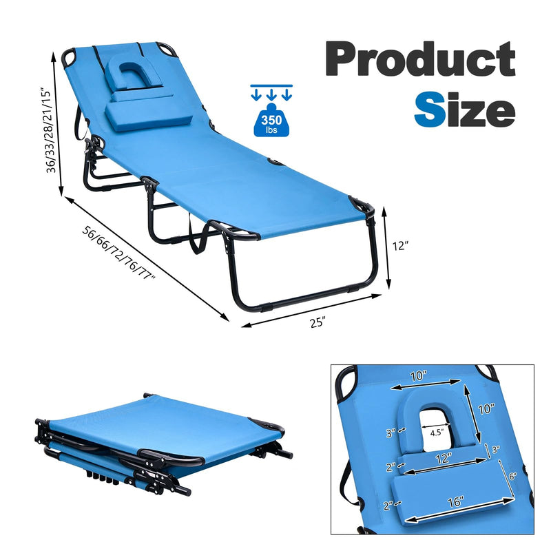 Load image into Gallery viewer, Goplus Beach Chaise Lounge Chair
