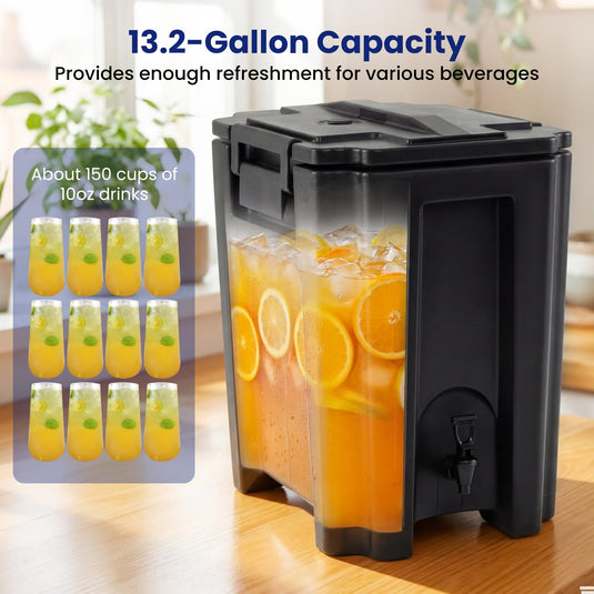 Goplus 13.2 Gal Insulated Beverage Dispenser