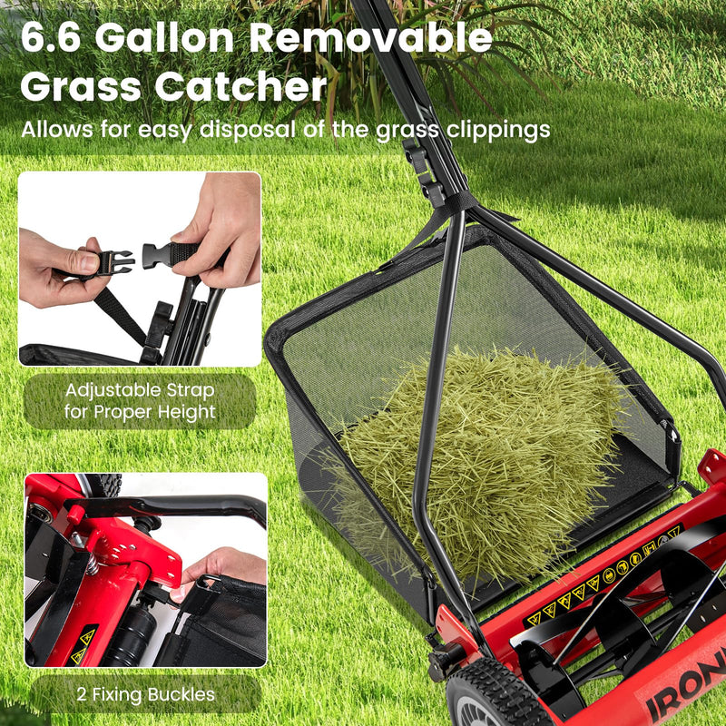 Load image into Gallery viewer, Goplus 14 Inch 5-Blade Walk-Behind Cordless Grass Cutter
